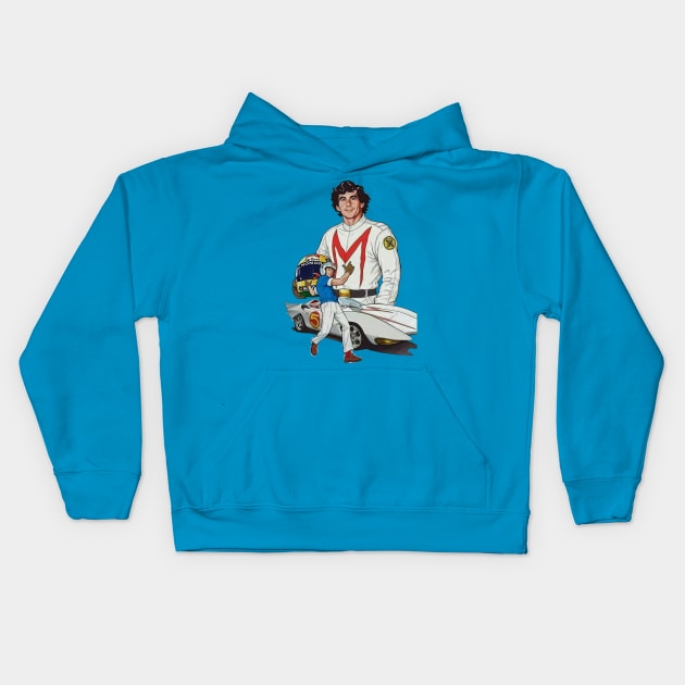 legend of speed racer Kids Hoodie by tutuppagar